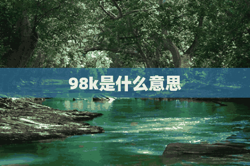 98k是什么意思(消音98k是什么意思)